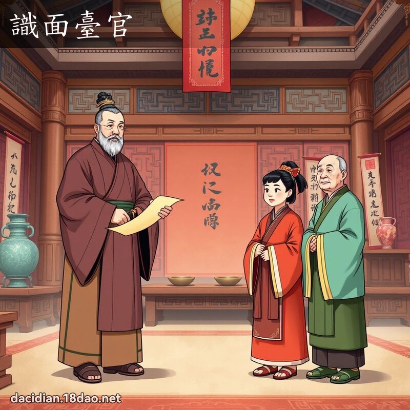 識面臺官 - 國語大辭典配圖