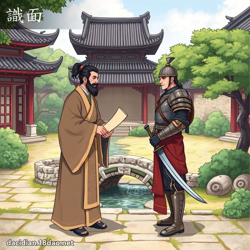 識面 - 國語大辭典配圖