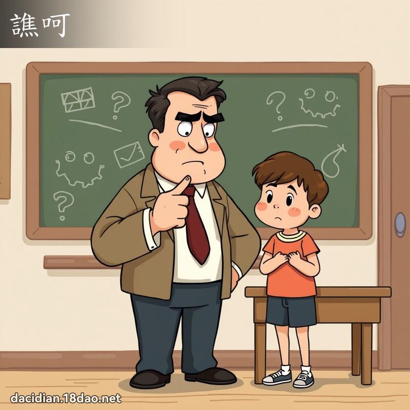譙呵 - 国语大辞典配图