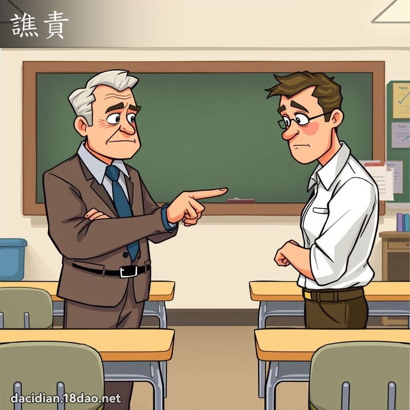 譙责 - 国语大辞典配图