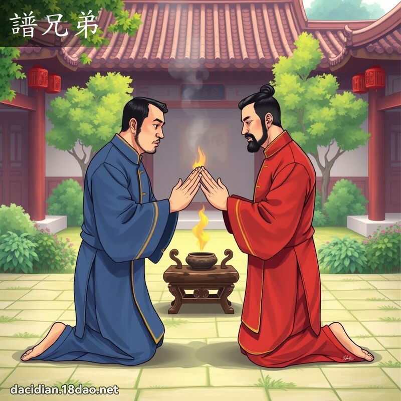 譜兄弟 - 國語大辭典配圖