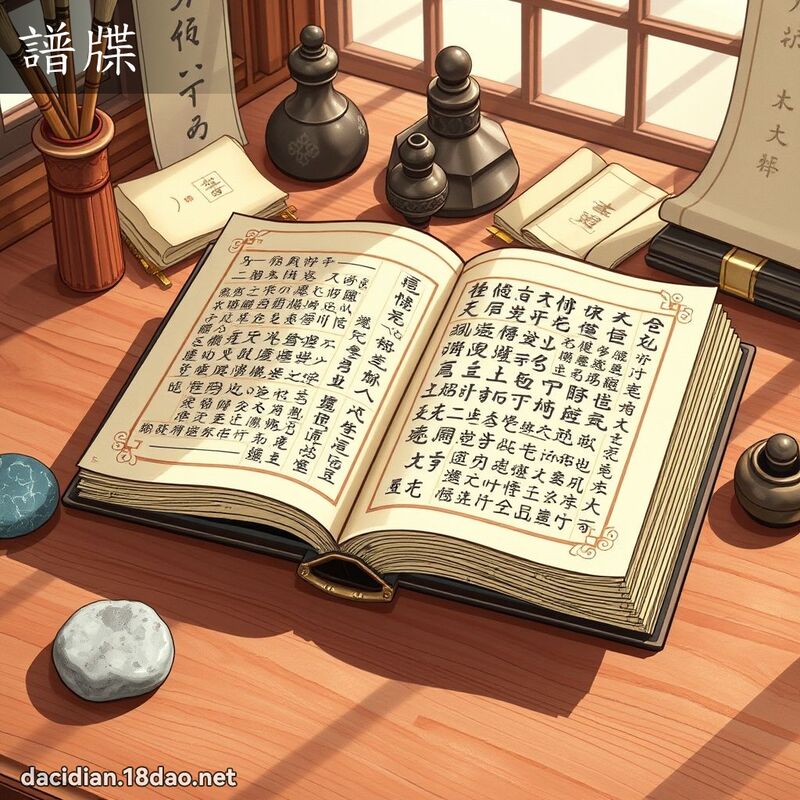 谱牒 - 国语大辞典配图