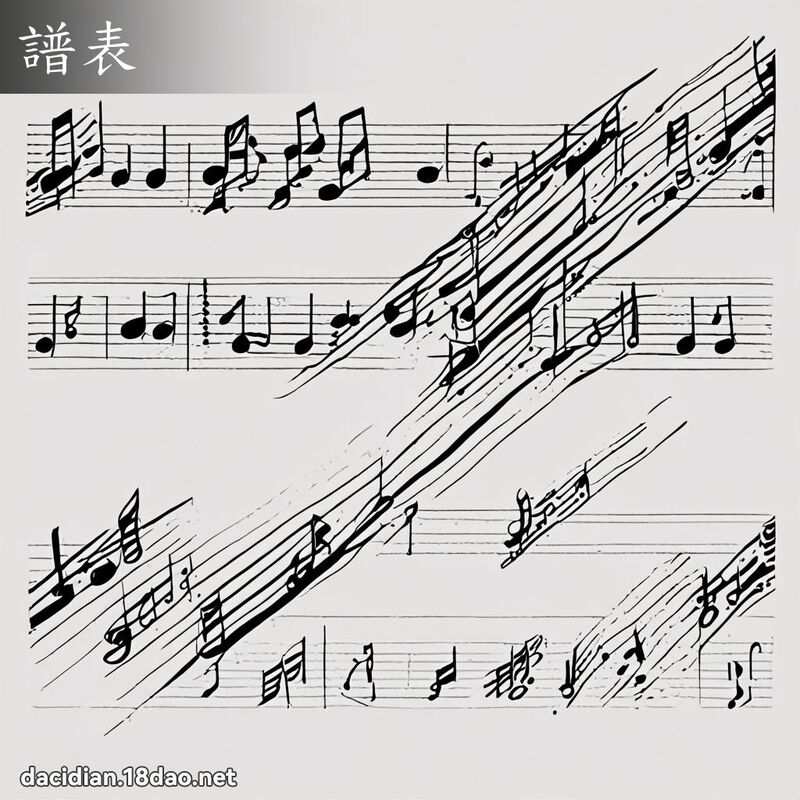 譜表 - 國語大辭典配圖
