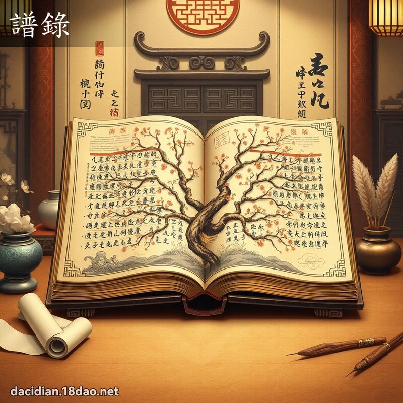 譜錄 - 國語大辭典配圖