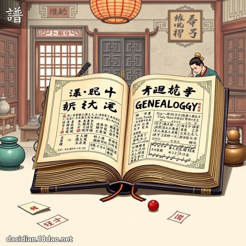 譜 - 國語大辭典配圖