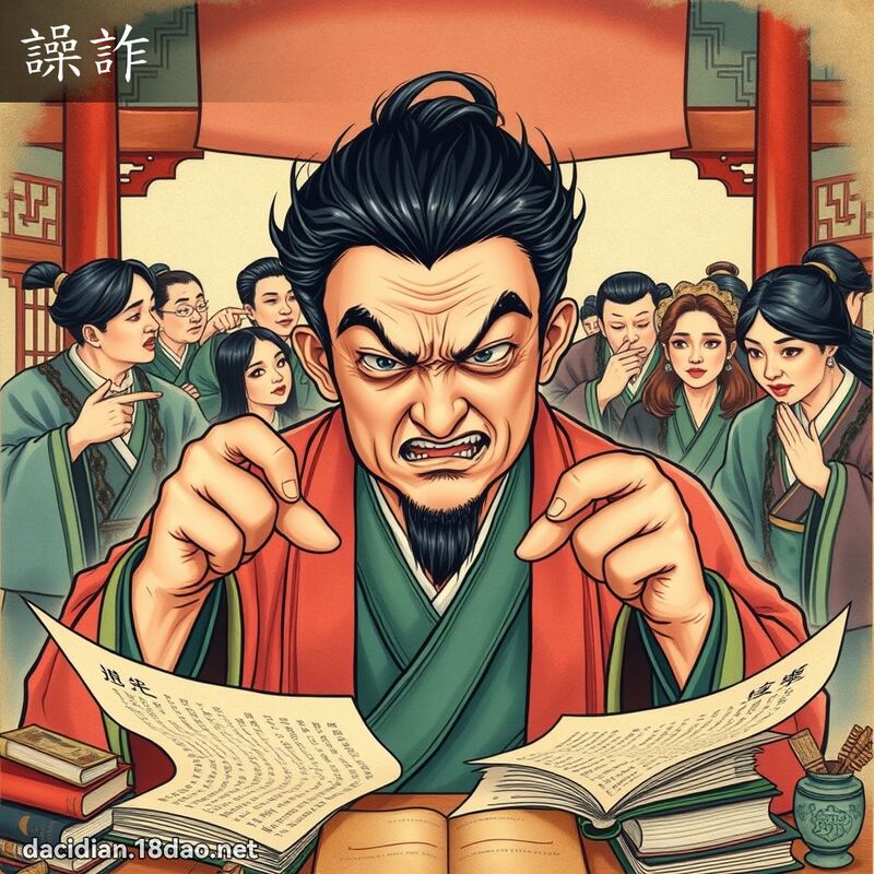 譟诈 - 国语大辞典配图