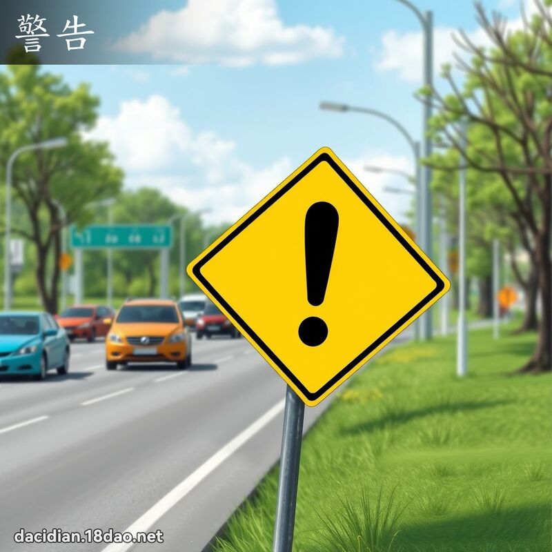 警告 - 國語大辭典配圖