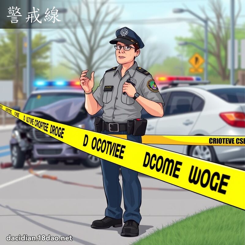 警戒线 - 国语大辞典配图