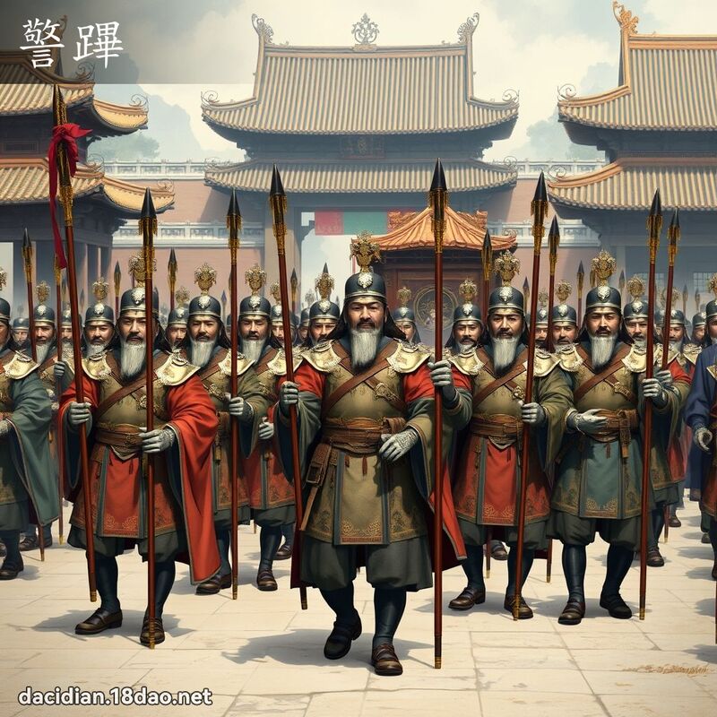 警蹕 - 国语大辞典配图