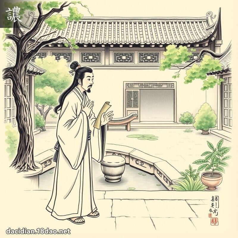譨 - 国语大辞典配图