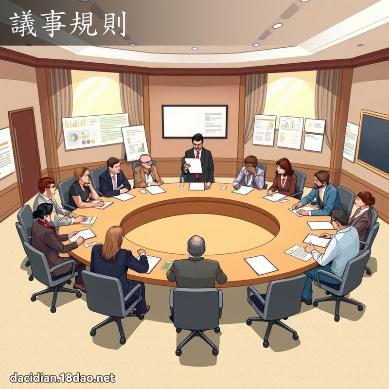 議事規則 - 國語大辭典配圖