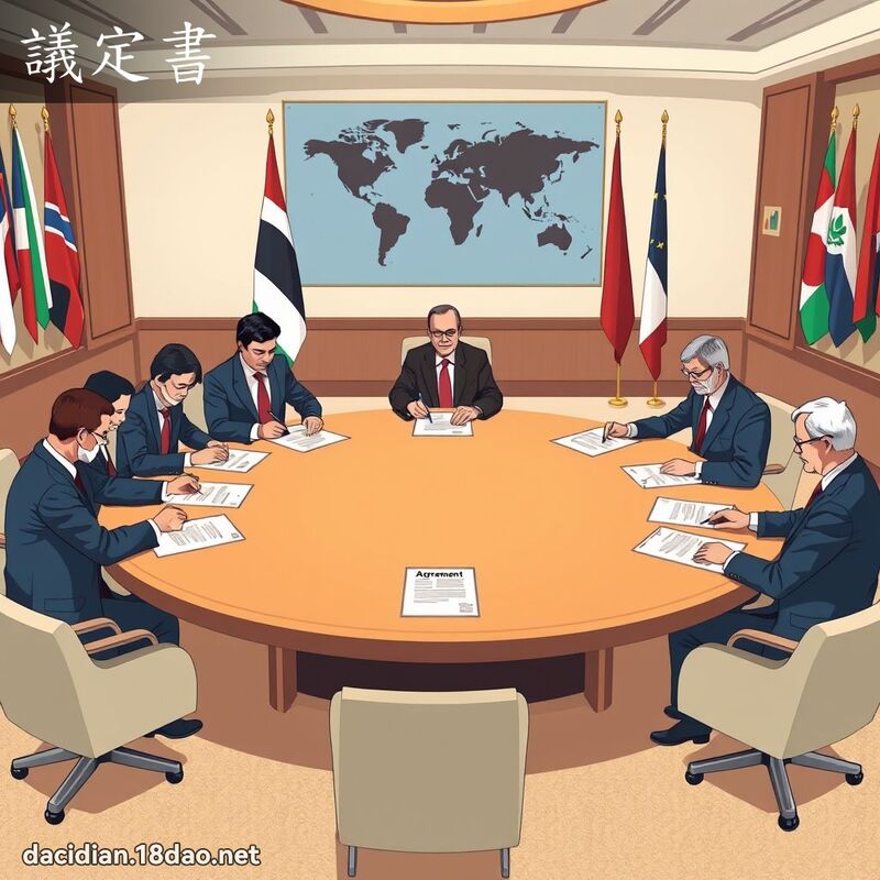 議定書 - 國語大辭典配圖