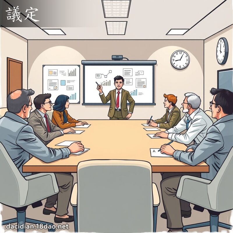議定 - 國語大辭典配圖