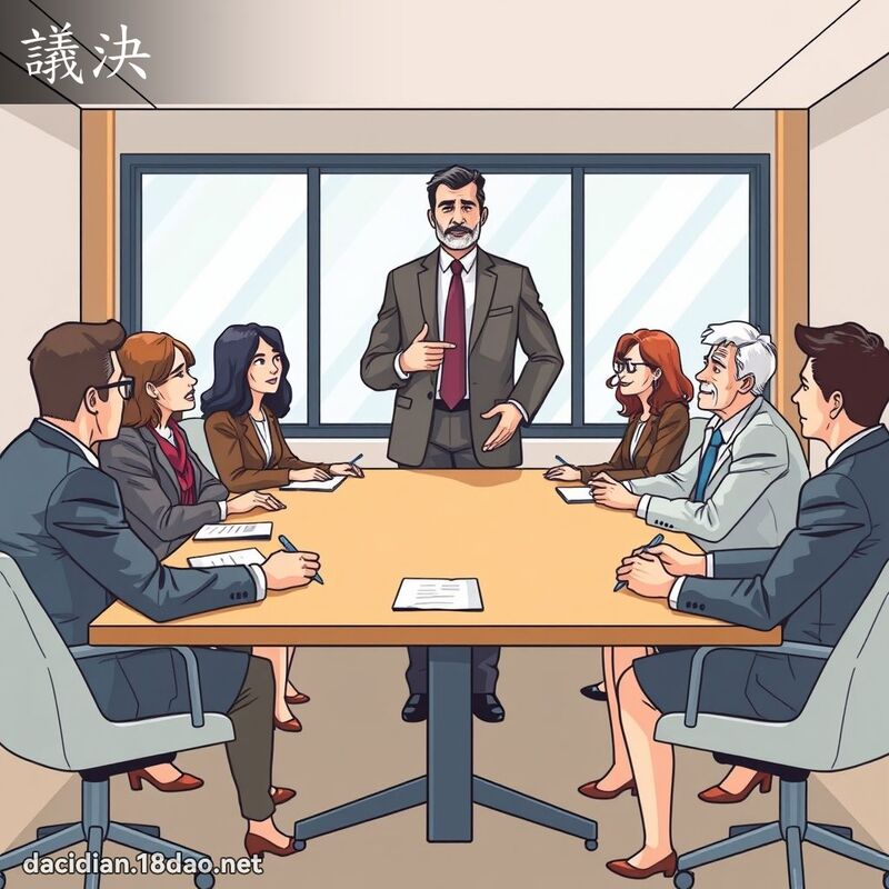 議決 - 國語大辭典配圖