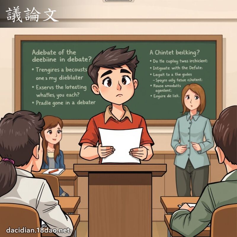 議論文 - 國語大辭典配圖
