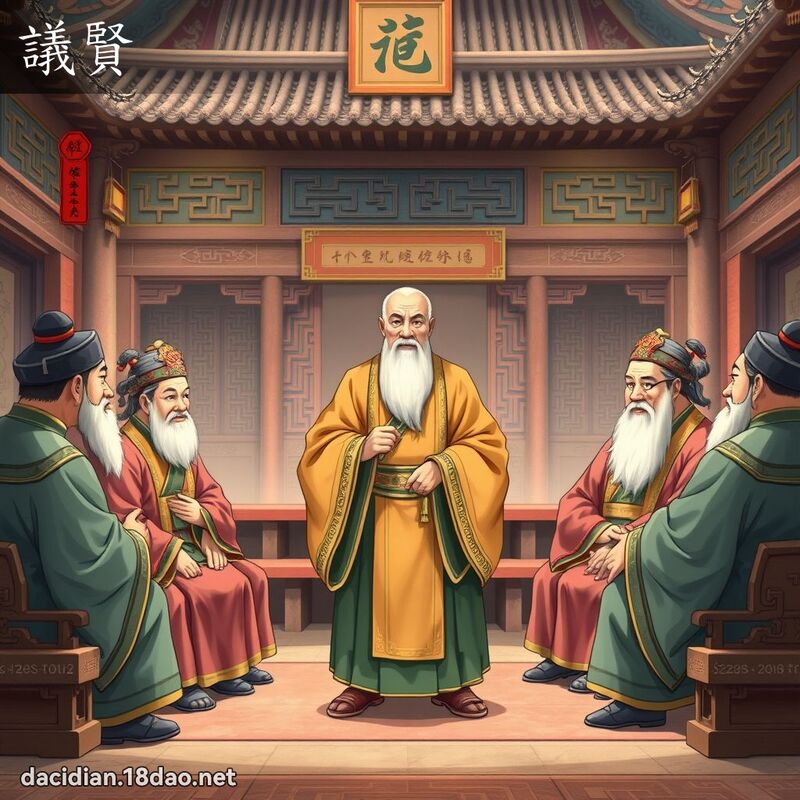 议贤 - 国语大辞典配图
