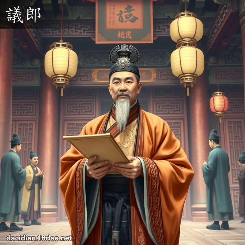 議郎 - 國語大辭典配圖