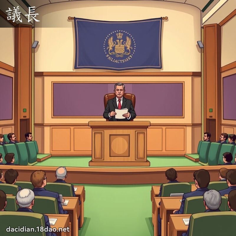议长 - 国语大辞典配图