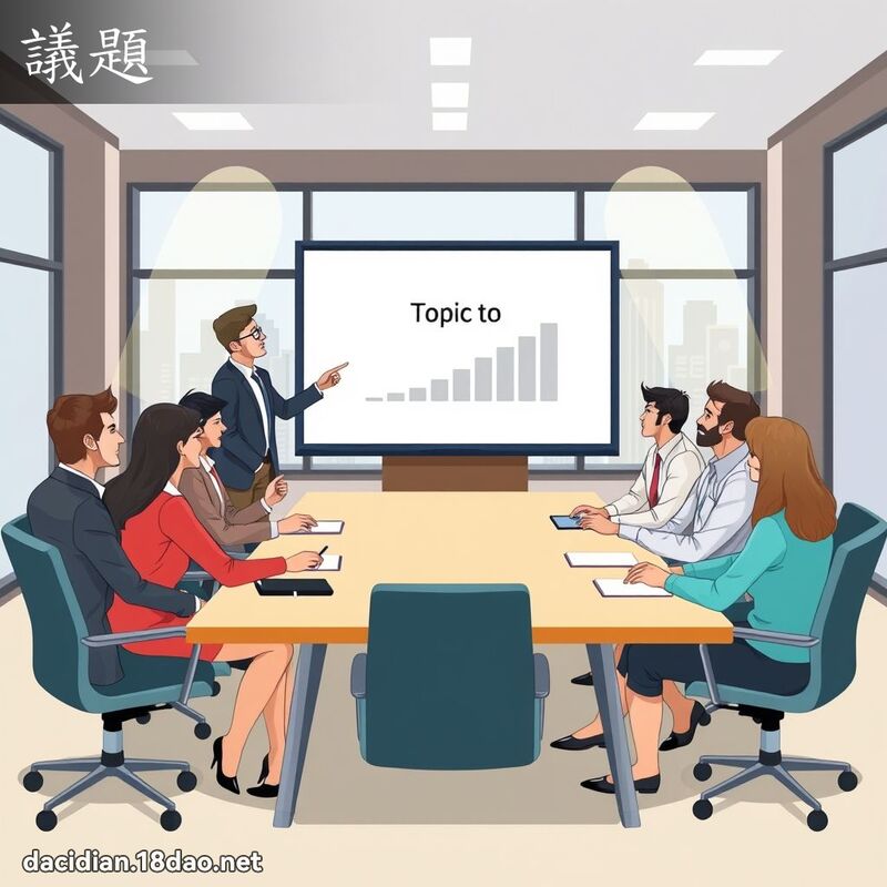 議題 - 國語大辭典配圖