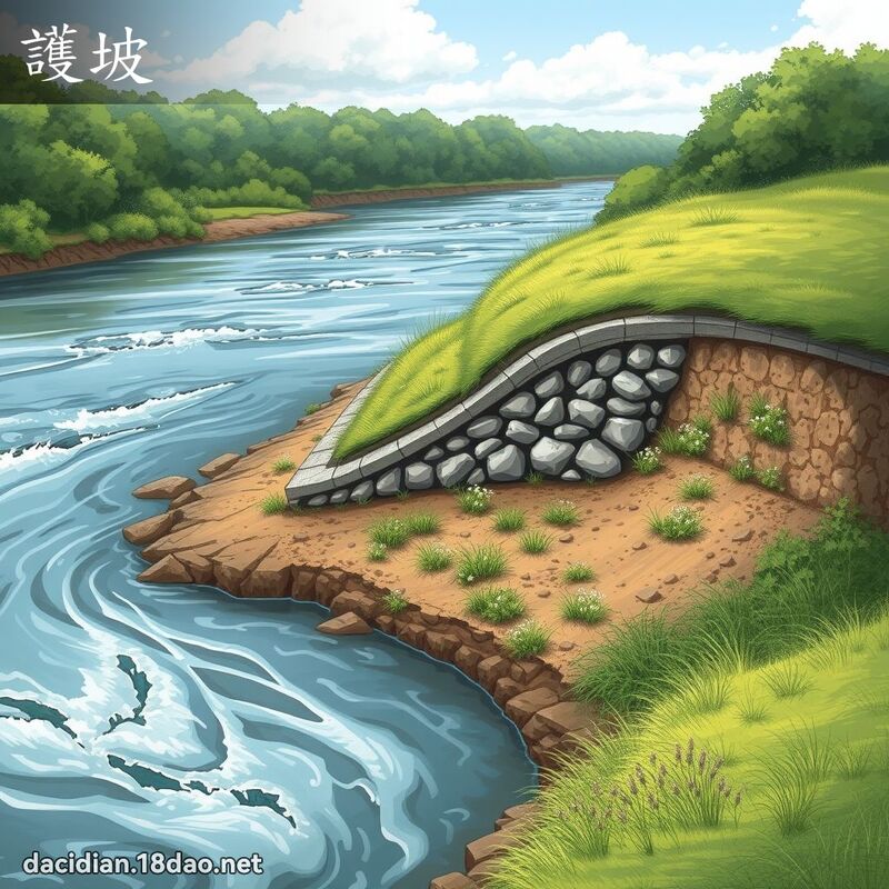 护坡 - 国语大辞典配图