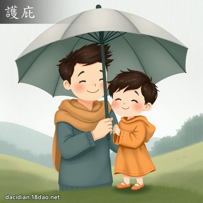 護庇 - 國語大辭典配圖