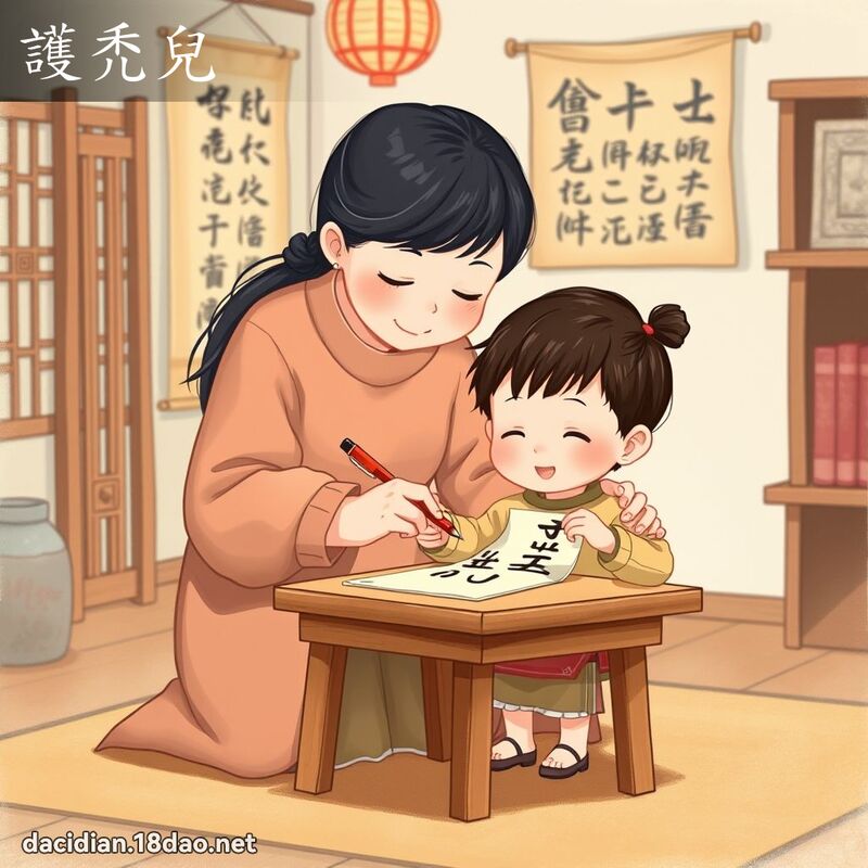 護禿兒 - 國語大辭典配圖