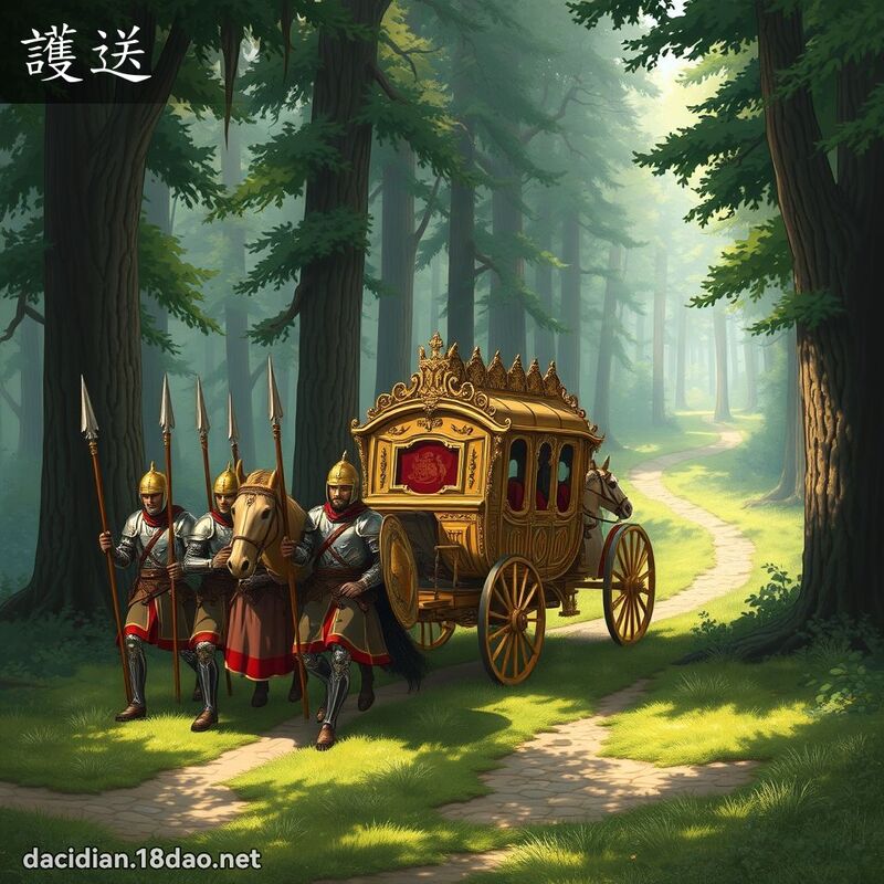 護送 - 國語大辭典配圖
