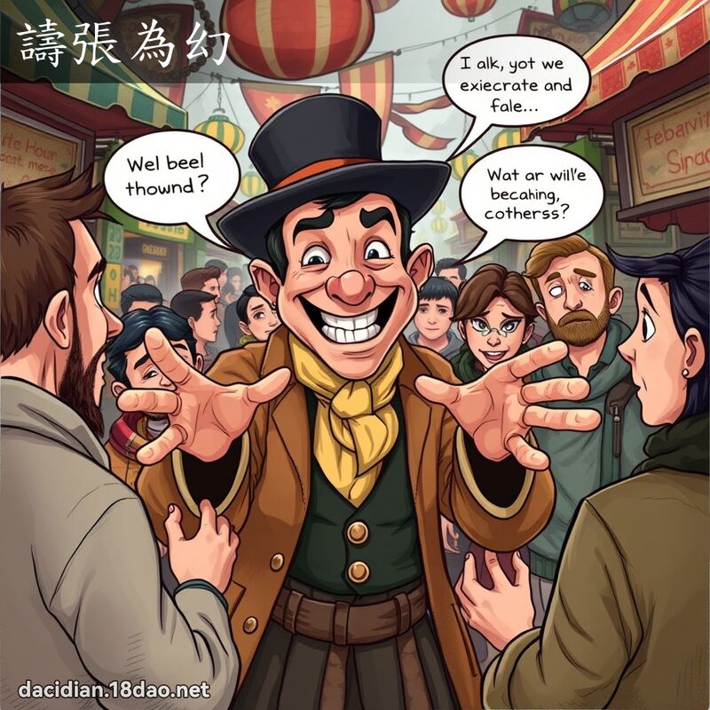 譸张为幻 - 国语大辞典配图