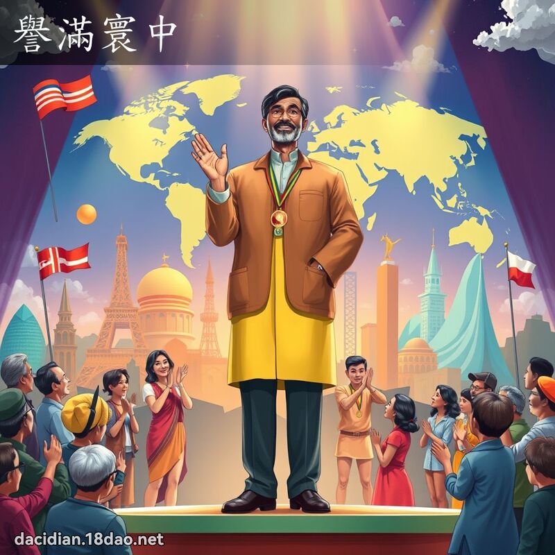 譽滿寰中 - 國語大辭典配圖