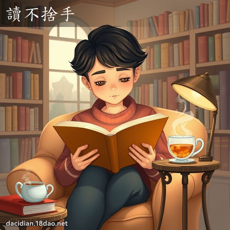 讀不捨手 - 國語大辭典配圖