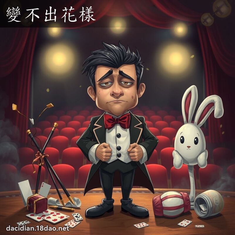 变不出花样 - 国语大辞典配图