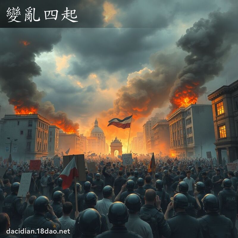 变乱四起 - 国语大辞典配图