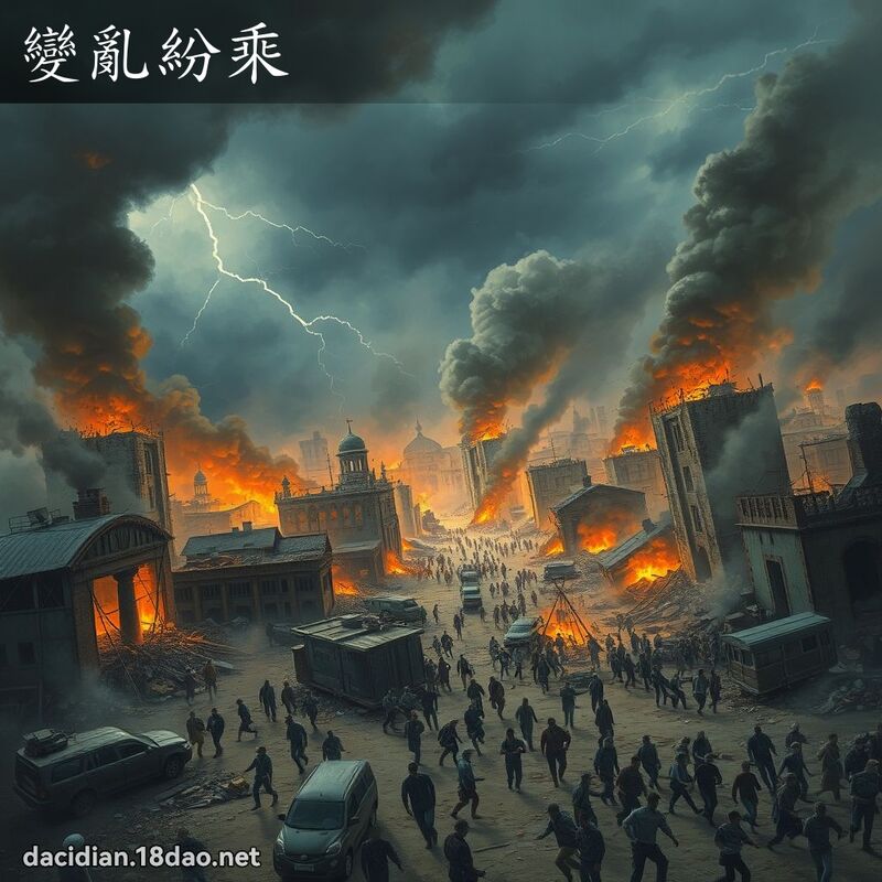 变乱纷乘 - 国语大辞典配图