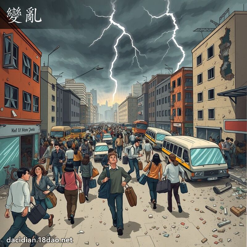 变乱 - 国语大辞典配图