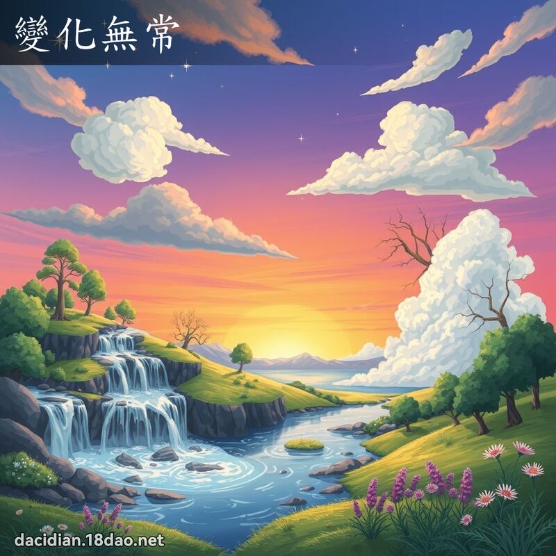 变化无常 - 国语大辞典配图