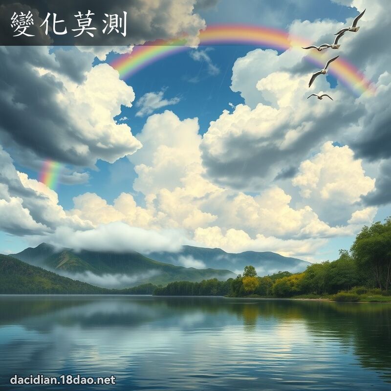 變化莫測 - 國語大辭典配圖