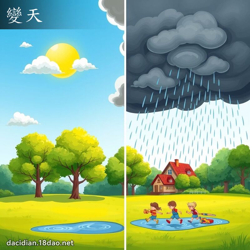 变天 - 国语大辞典配图