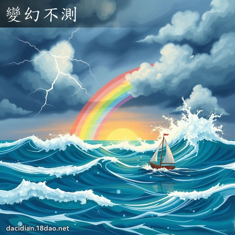 變幻不測 - 國語大辭典配圖