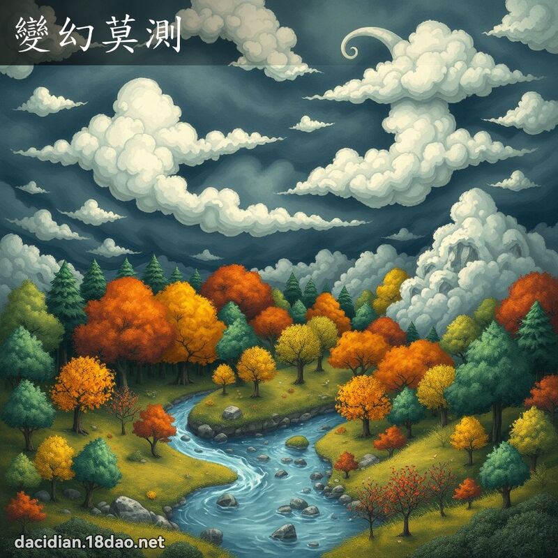 變幻莫測 - 國語大辭典配圖