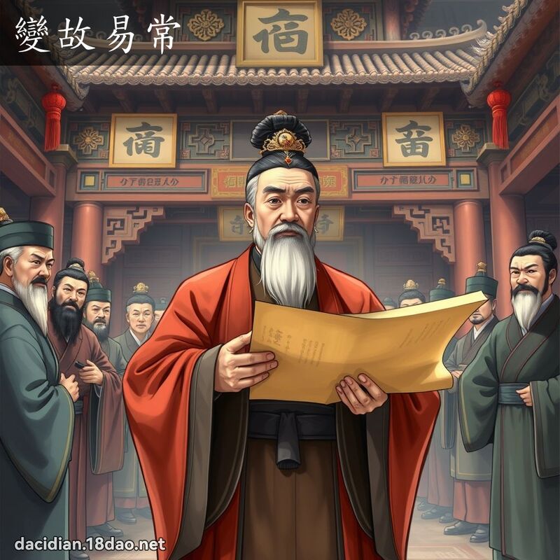 变故易常 - 国语大辞典配图