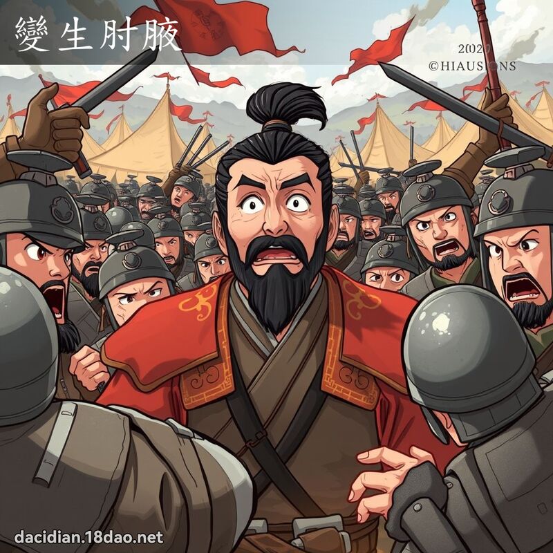 變生肘腋 - 國語大辭典配圖