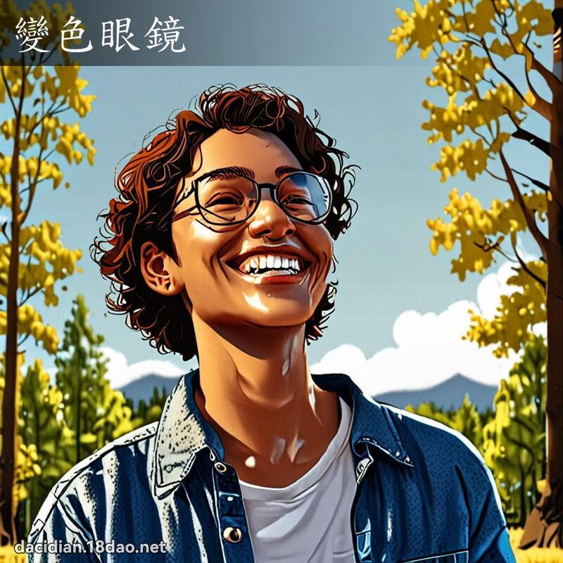 变色眼镜 - 国语大辞典配图