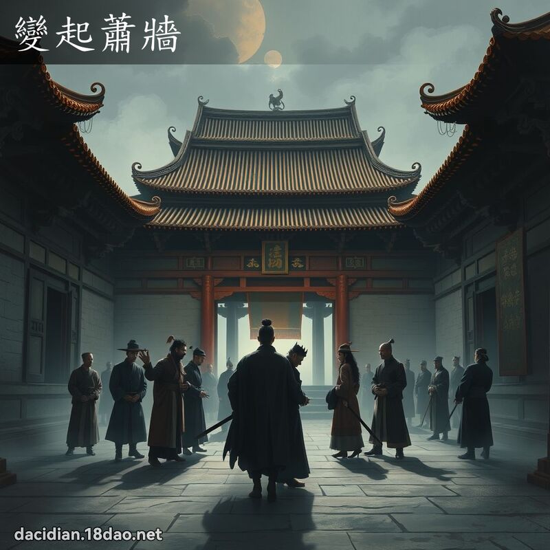 变起萧墙 - 国语大辞典配图