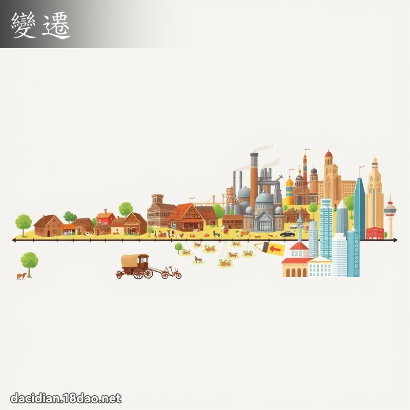 變遷 - 國語大辭典配圖
