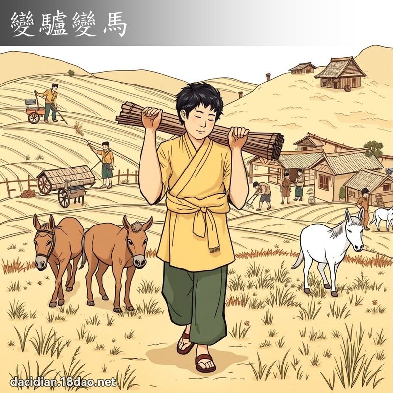 變驢變馬 - 國語大辭典配圖