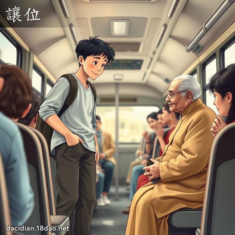 让位 - 国语大辞典配图