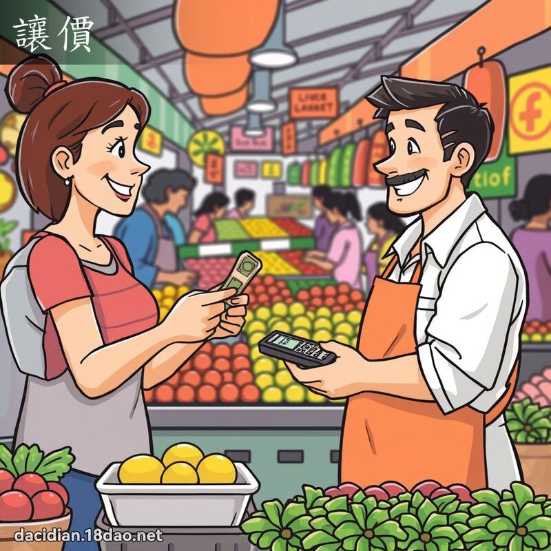 讓價 - 國語大辭典配圖
