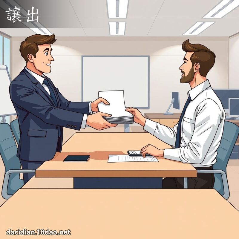 让出 - 国语大辞典配图