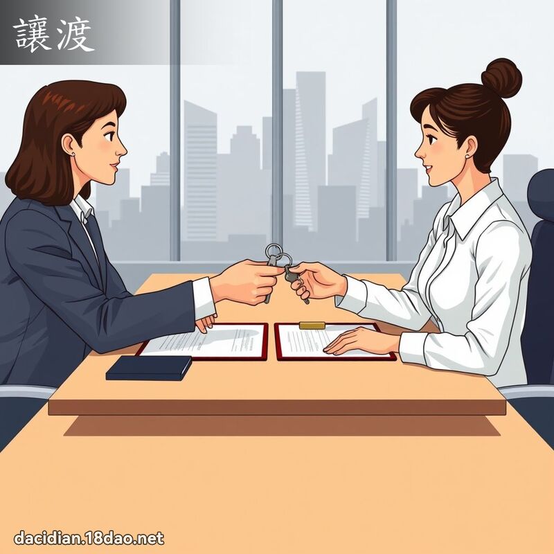 讓渡 - 國語大辭典配圖