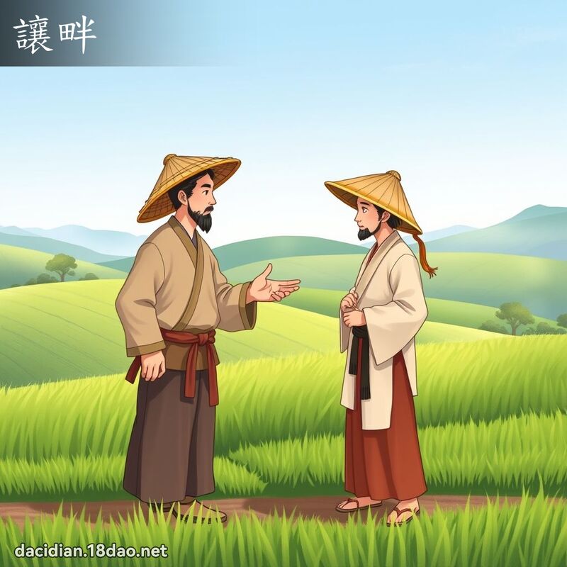让畔 - 国语大辞典配图